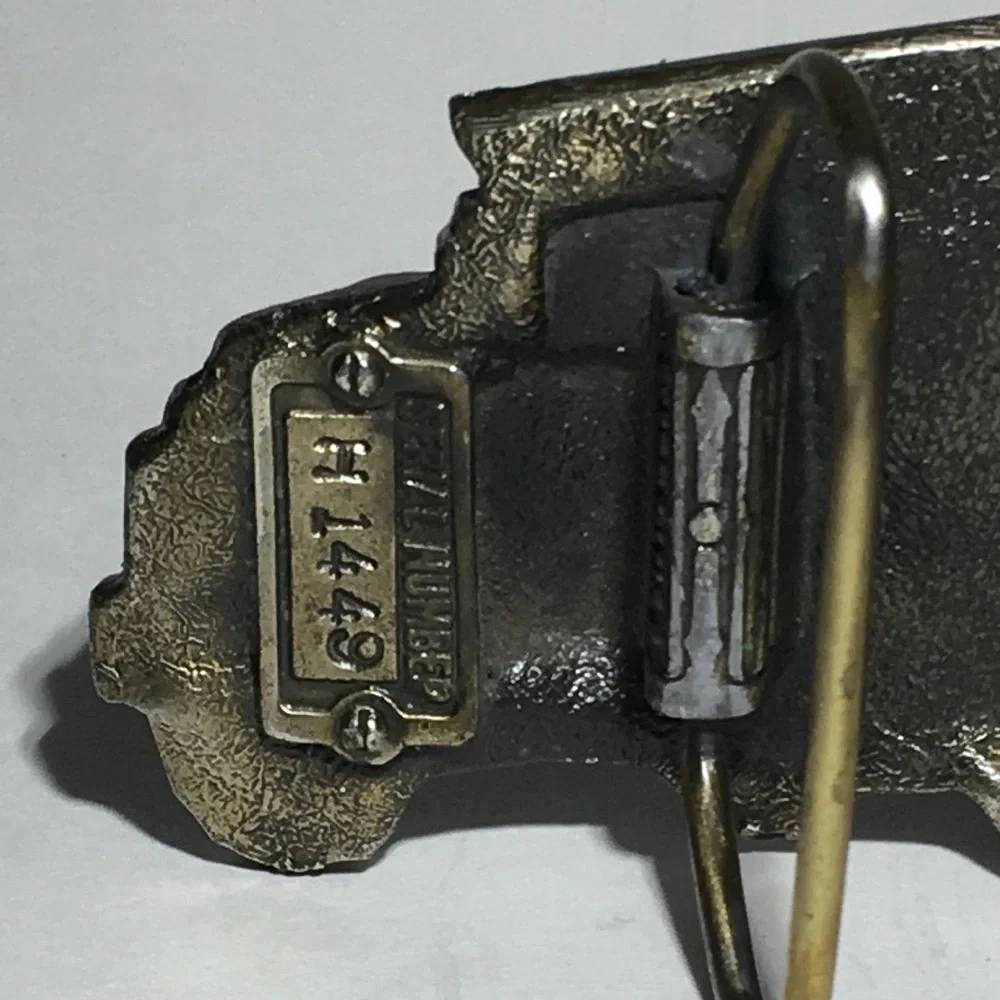 Vintage 1984 Wells Fargo Shaped Belt buckle